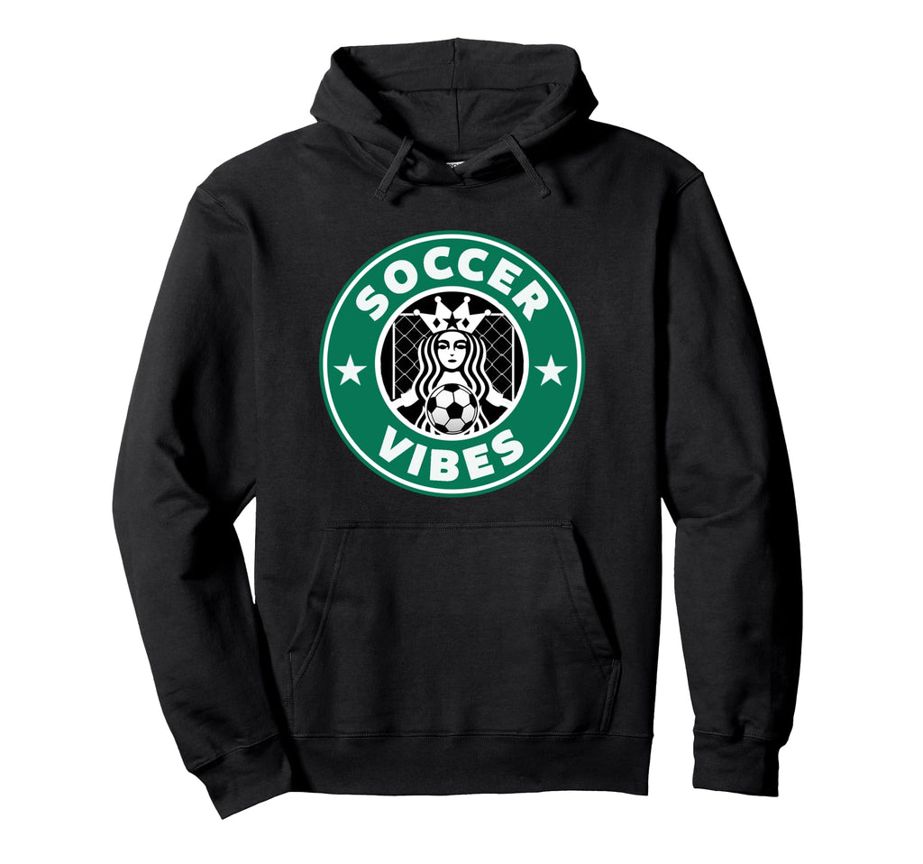 Soccer Vibes Teens Practice Or Game Hoodie - Aesthetic Graphic for Adults - T-Shirt, Sweatshirt, Hoodie