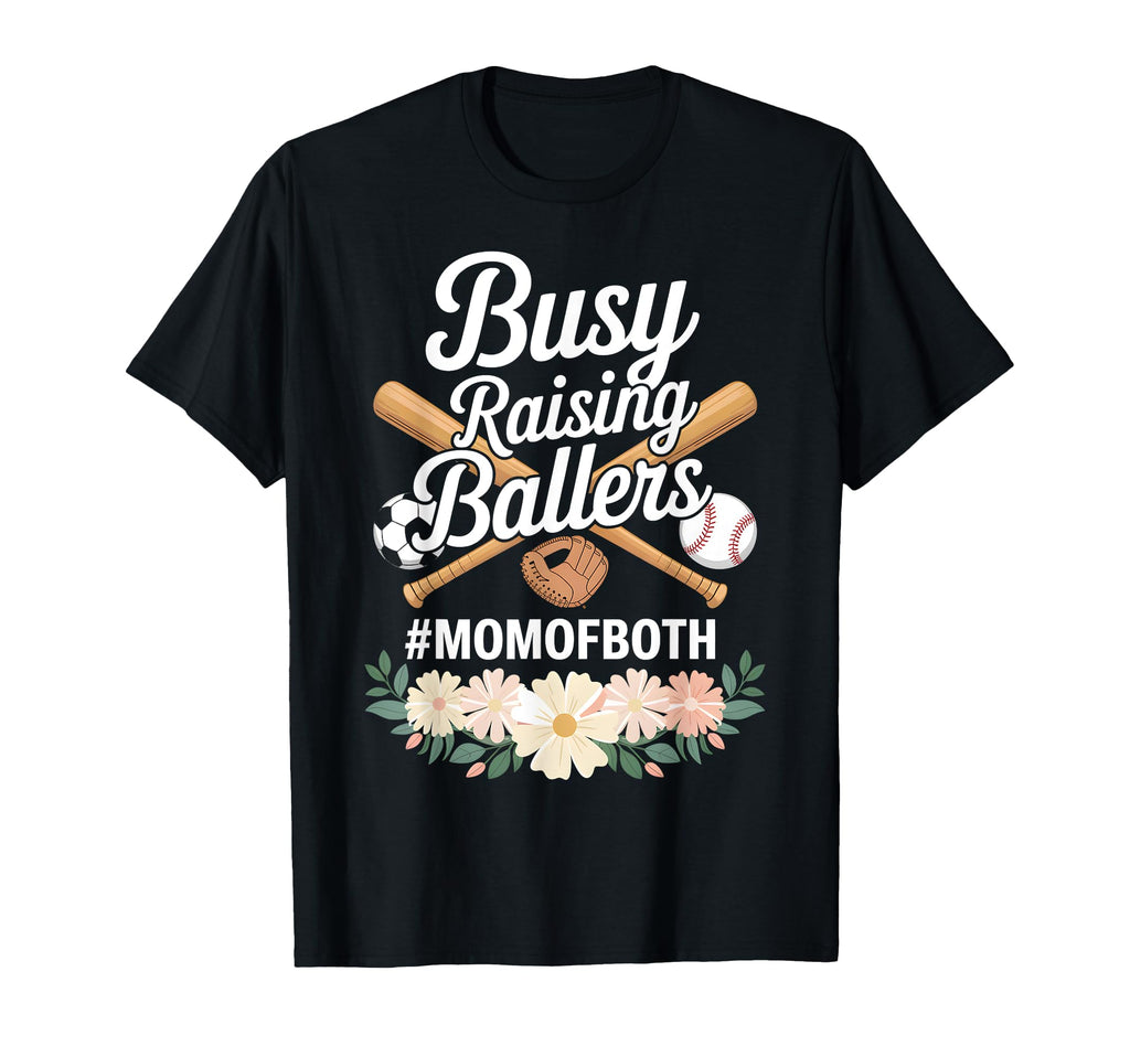 Mom Both Soccer Baseball Sports T-Shirt - Novelty Apparel for Adults - T-Shirt, Sweatshirt, Hoodie