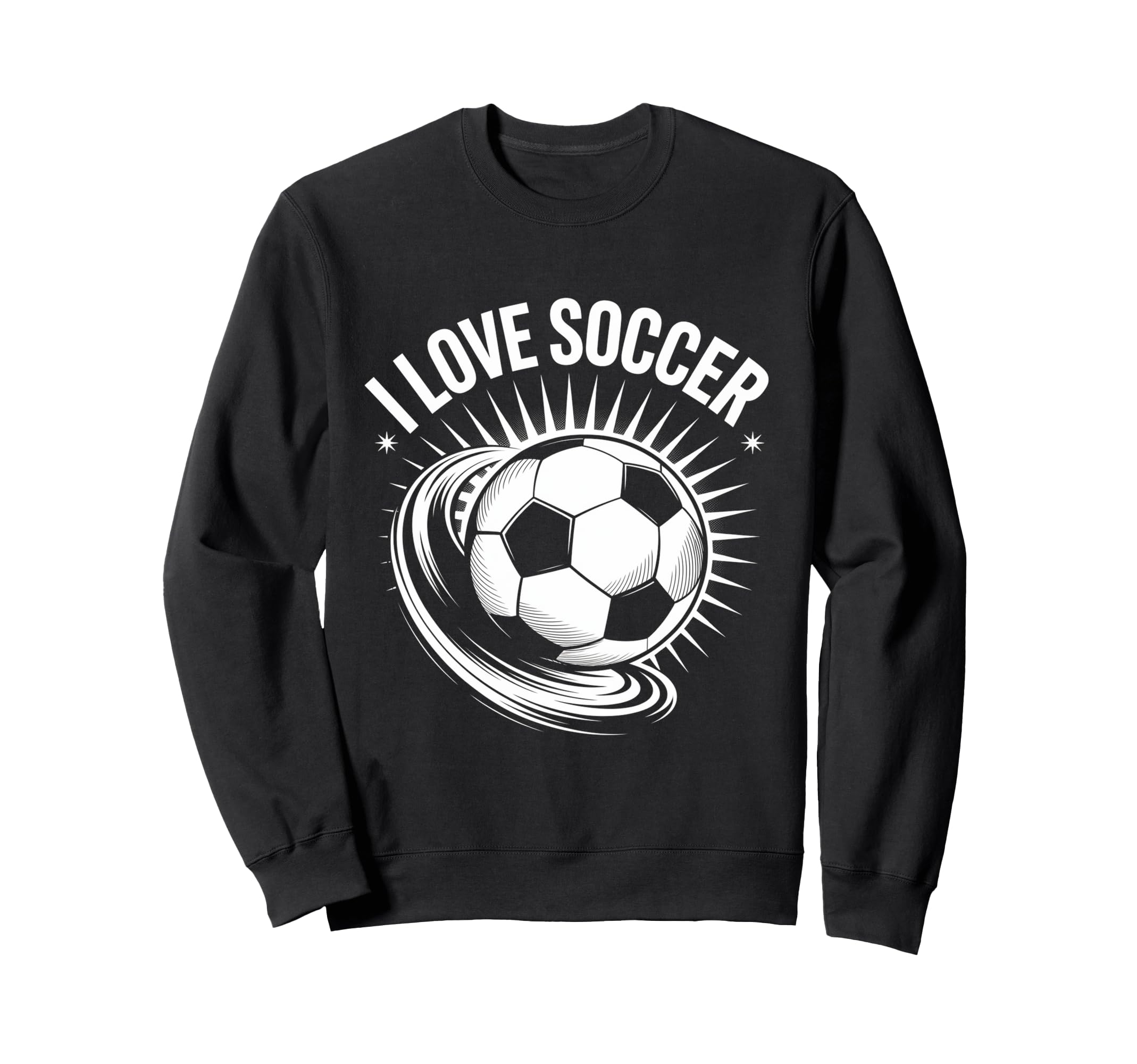 I Love Soccer Ball Passion Sweatshirt - Fun Novelty Design for Adults - T-Shirt, Sweatshirt, Hoodie