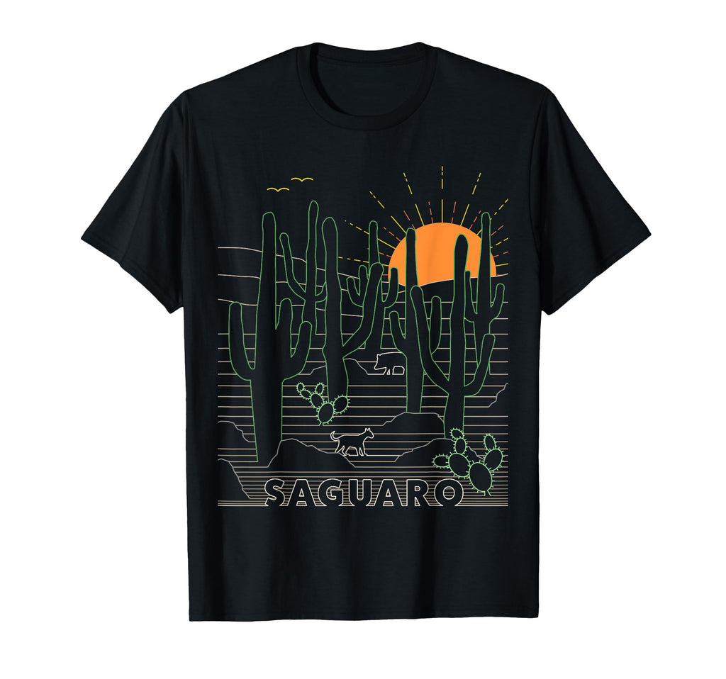 Saguaro National Park Tucson Arizona T-Shirt - Minimalist Print Men Women - T-Shirt, Sweatshirt, Hoodie