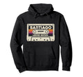 Santiago First Name Cassette Tape Hoodie - Graphic Print for Adults - T-Shirt, Sweatshirt, Hoodie