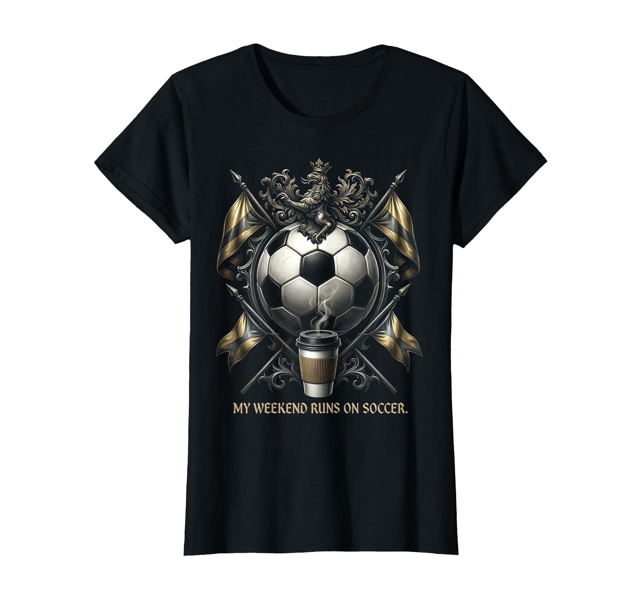 My Weekend Runs Soccer Dad T-Shirt - Unique Graphic Men Women - T-Shirt, Sweatshirt, Hoodie