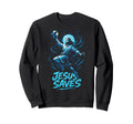 Jesus Saves Soccer Christian Sweatshirt - Trendy Graphic Men Women - T-Shirt, Sweatshirt, Hoodie