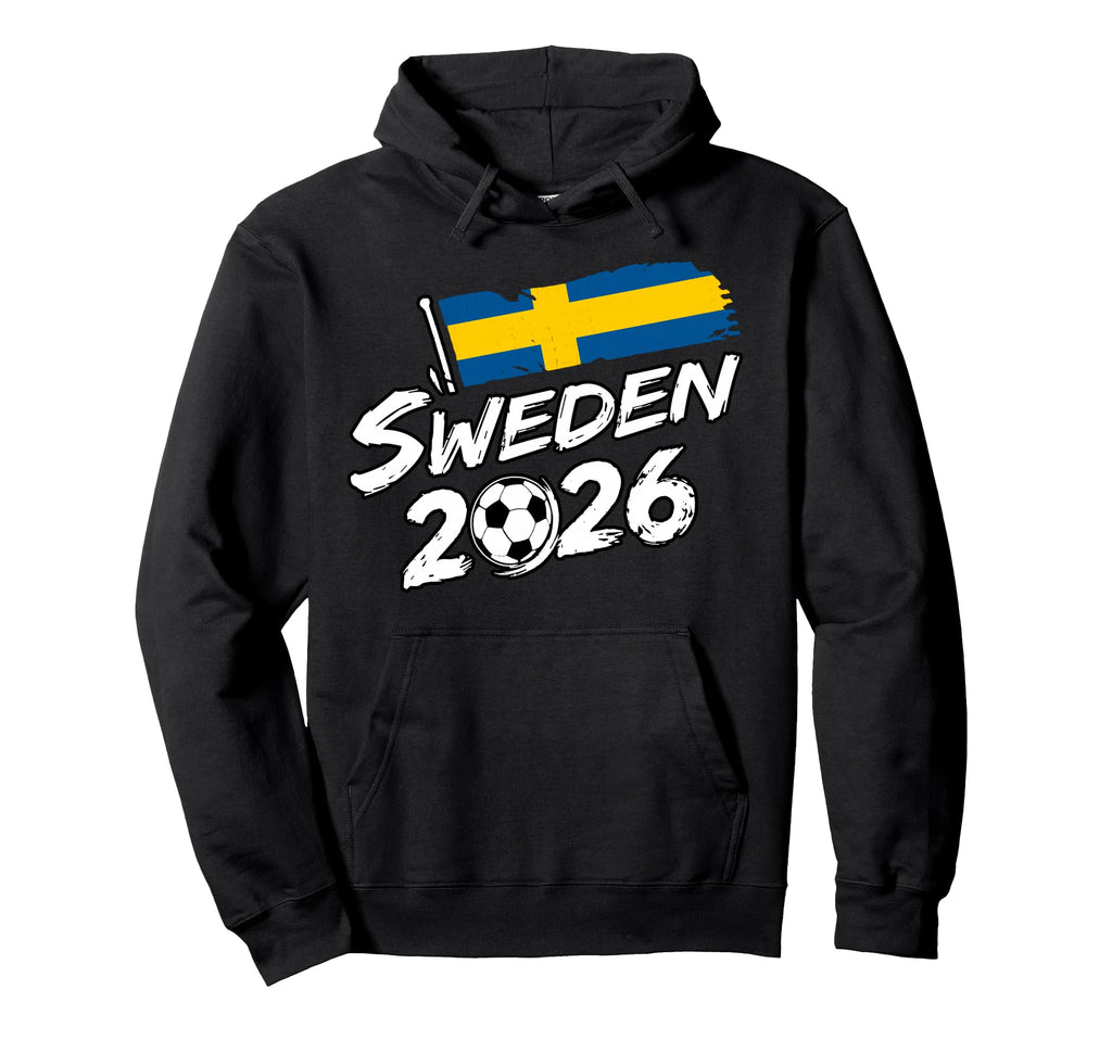 Sweden Soccer Football Game Player Fan Hoodie - Graphic Print for Adults - T-Shirt, Sweatshirt, Hoodie