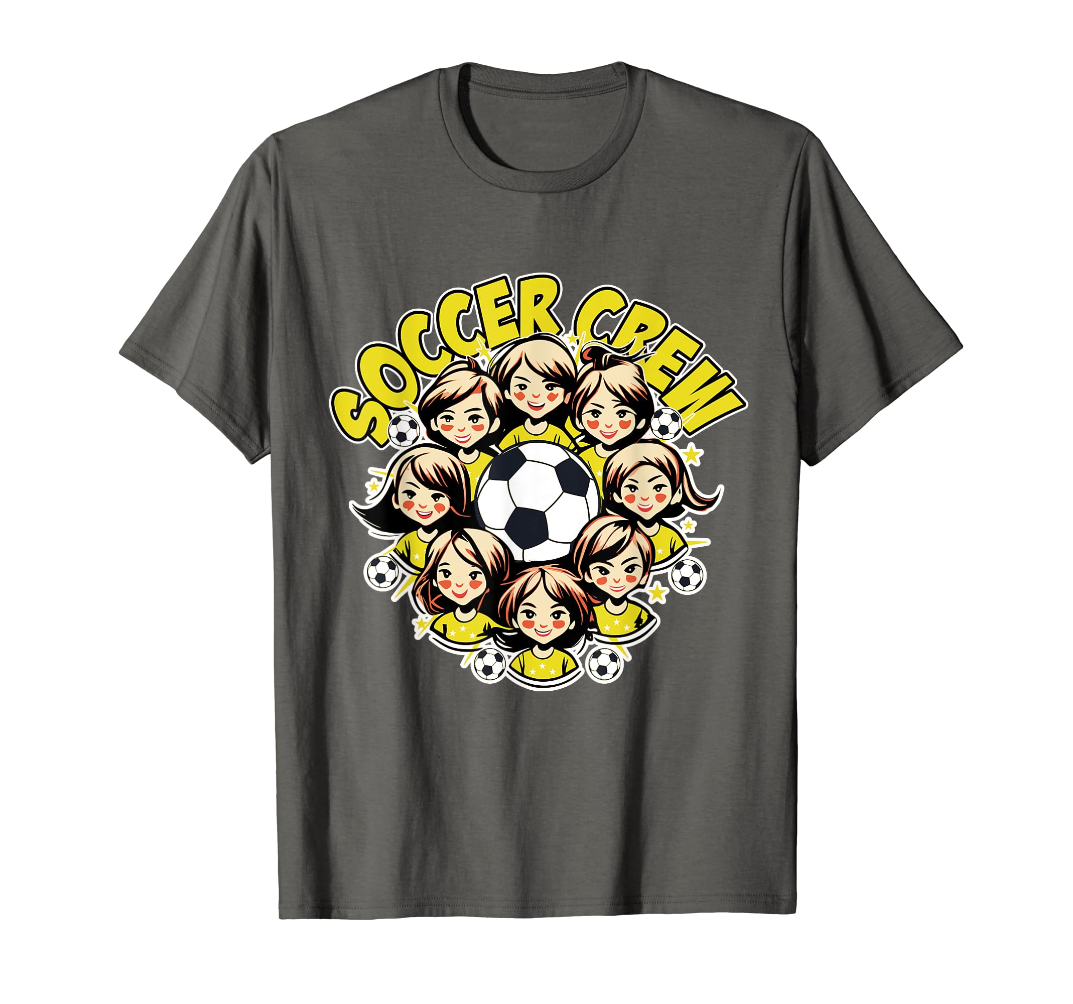 Soccer Ladies Crew Soccer Team Group T-Shirt - Novelty Apparel Unisex - T-Shirt, Sweatshirt, Hoodie