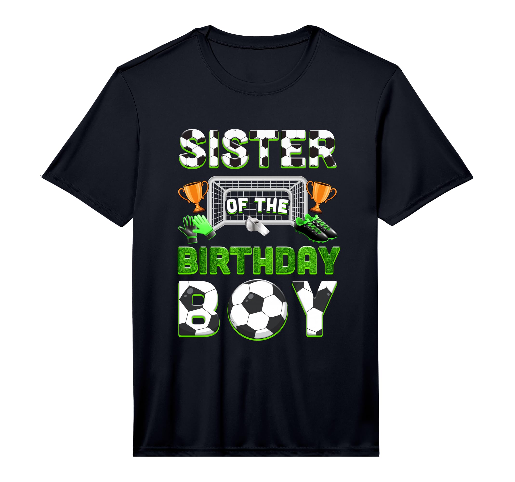Sister Birthday Soccer Family T-Shirt - Custom Art Print for Adults - T-Shirt, Sweatshirt, Hoodie