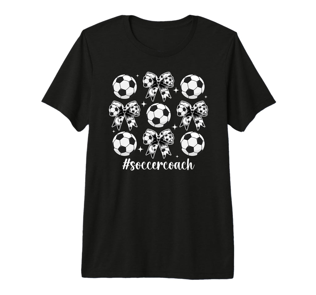Soccer Coach Coquette Soccer Coaching T-Shirt - Graphic Print for Adults - T-Shirt, Sweatshirt, Hoodie