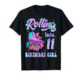 Rollin Into 11 Roller Skating Rink T-Shirt - Fun Novelty Design Men Women - T-Shirt, Sweatshirt, Hoodie