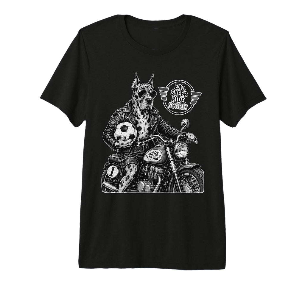 Gordon Setter Motorbike Love Footbal Soccer T-Shirt - Graphic Print Unisex - T-Shirt, Sweatshirt, Hoodie