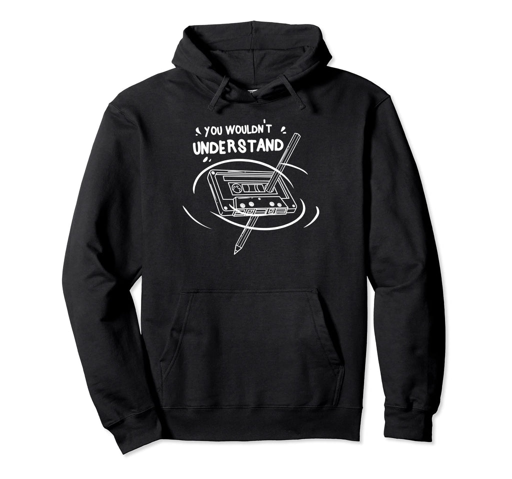 Never Forget Cassette Tape Old School Hoodie - Streetwear Style Men Women - T-Shirt, Sweatshirt, Hoodie