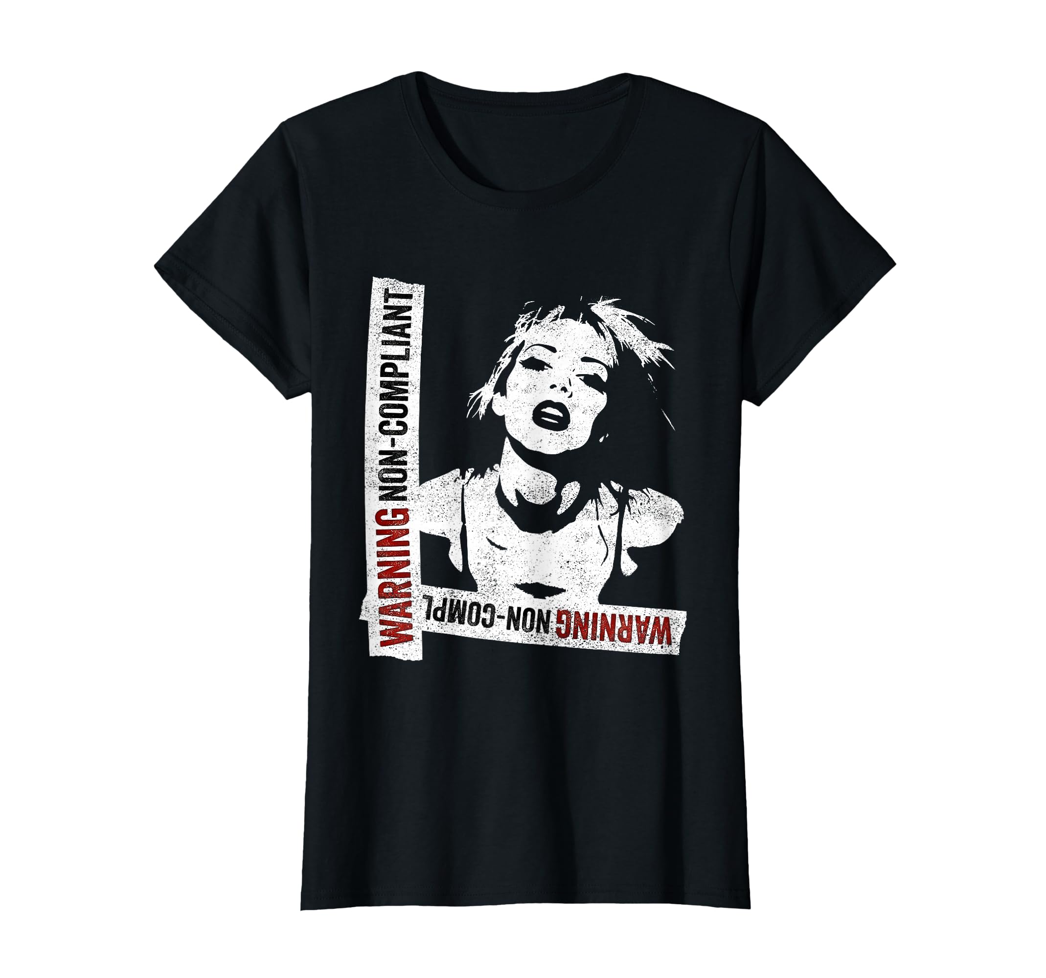 Punk 90S Grunge Stencil Distressed T-Shirt - Minimalist Print Unisex - T-Shirt, Sweatshirt, Hoodie