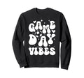 Groovy Soccer Game Day Vibes Game Sweatshirt - Trendy Graphic for Adults - T-Shirt, Sweatshirt, Hoodie