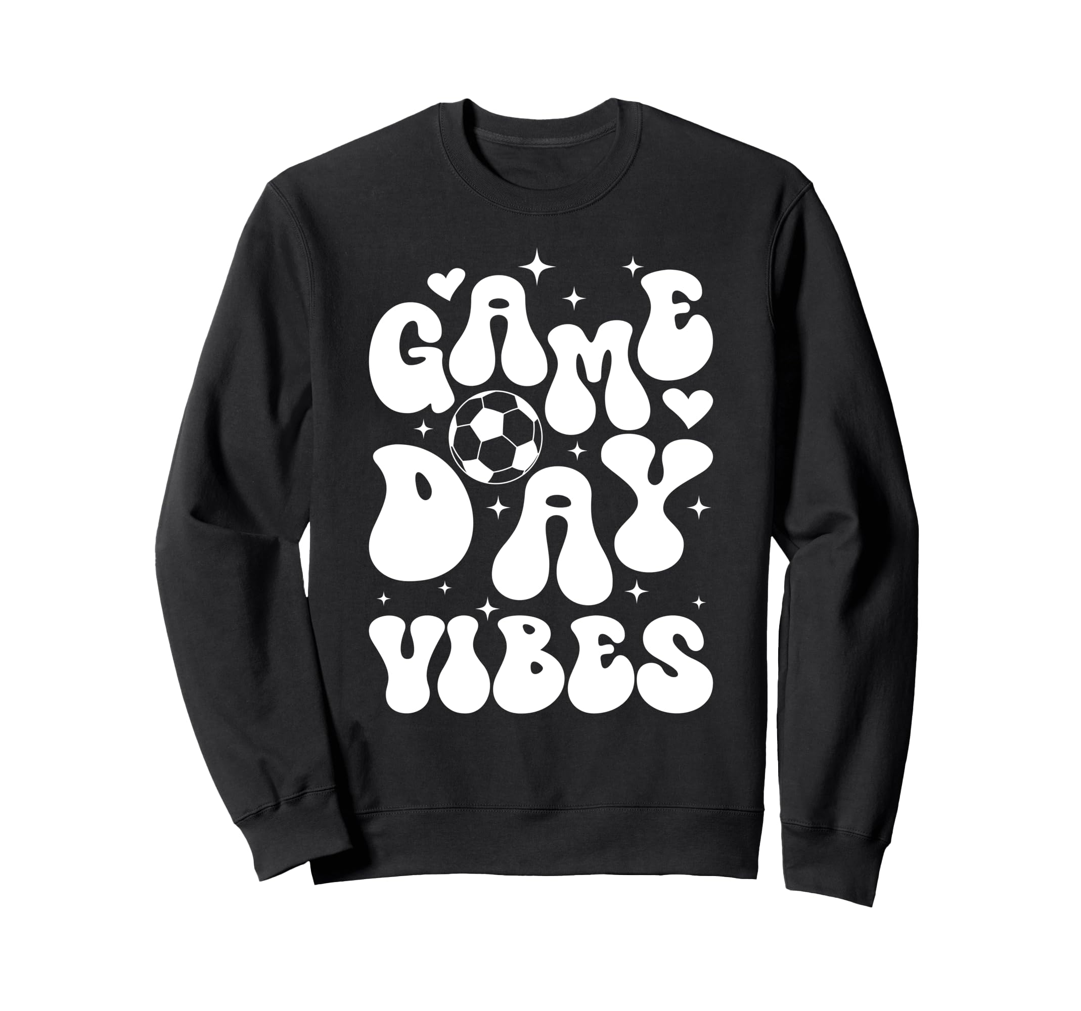 Groovy Soccer Game Day Vibes Game Sweatshirt - Trendy Graphic for Adults - T-Shirt, Sweatshirt, Hoodie