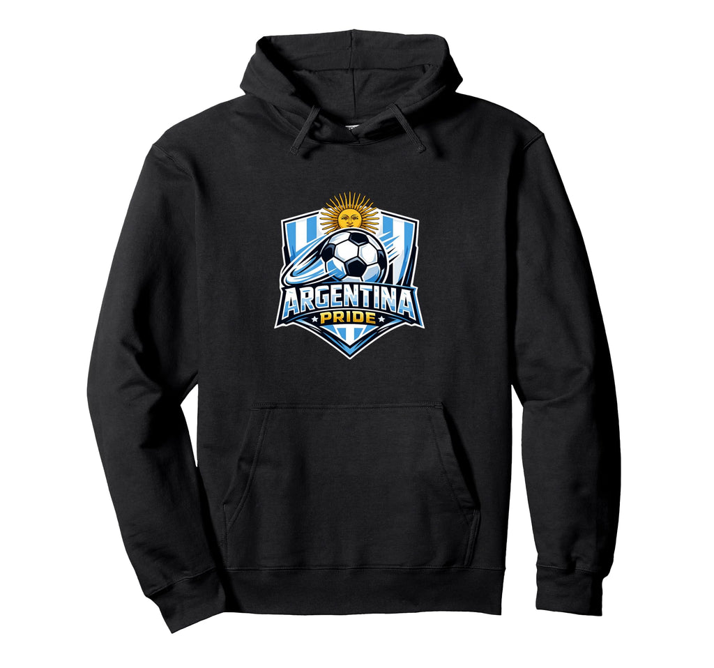 Argentina Pride Soccer Fan Minimal Hoodie - Unique Graphic for Adults - T-Shirt, Sweatshirt, Hoodie