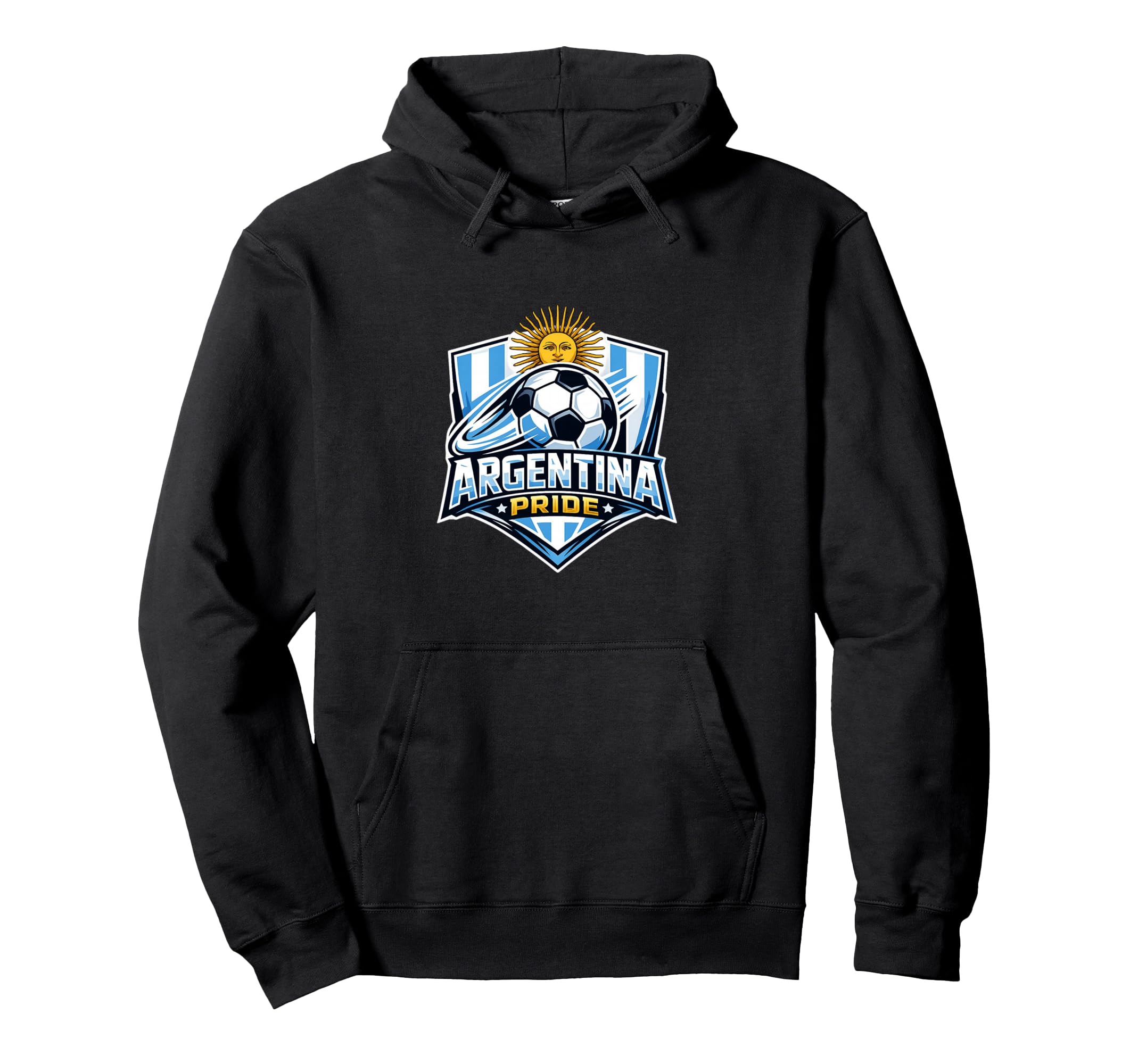 Argentina Pride Soccer Fan Minimal Hoodie - Unique Graphic for Adults - T-Shirt, Sweatshirt, Hoodie