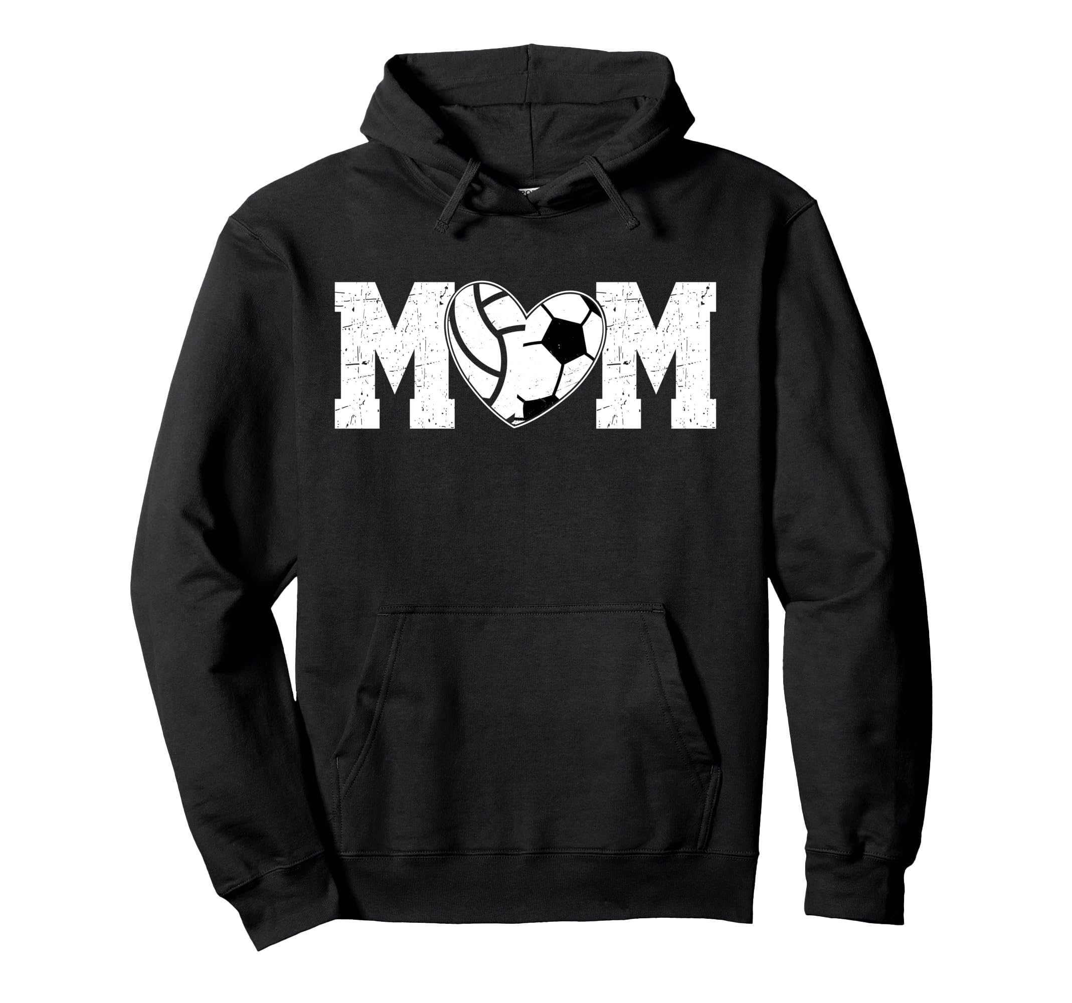 Volleyball Soccer Mom Soccer Volleyball Hoodie - Unique Graphic Unisex - T-Shirt, Sweatshirt, Hoodie