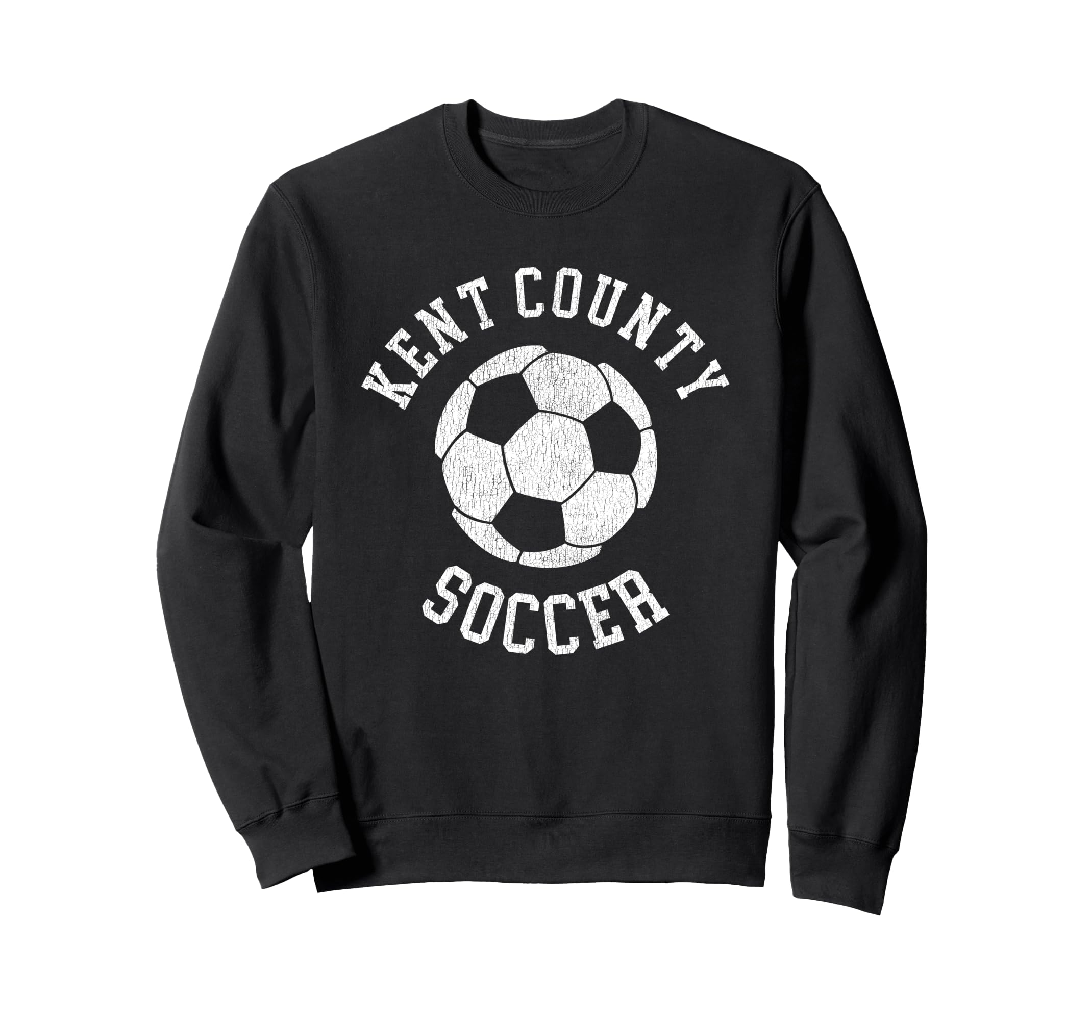Kent County Soccer Distressed 90S Sweatshirt - Minimalist Print Unisex - T-Shirt, Sweatshirt, Hoodie
