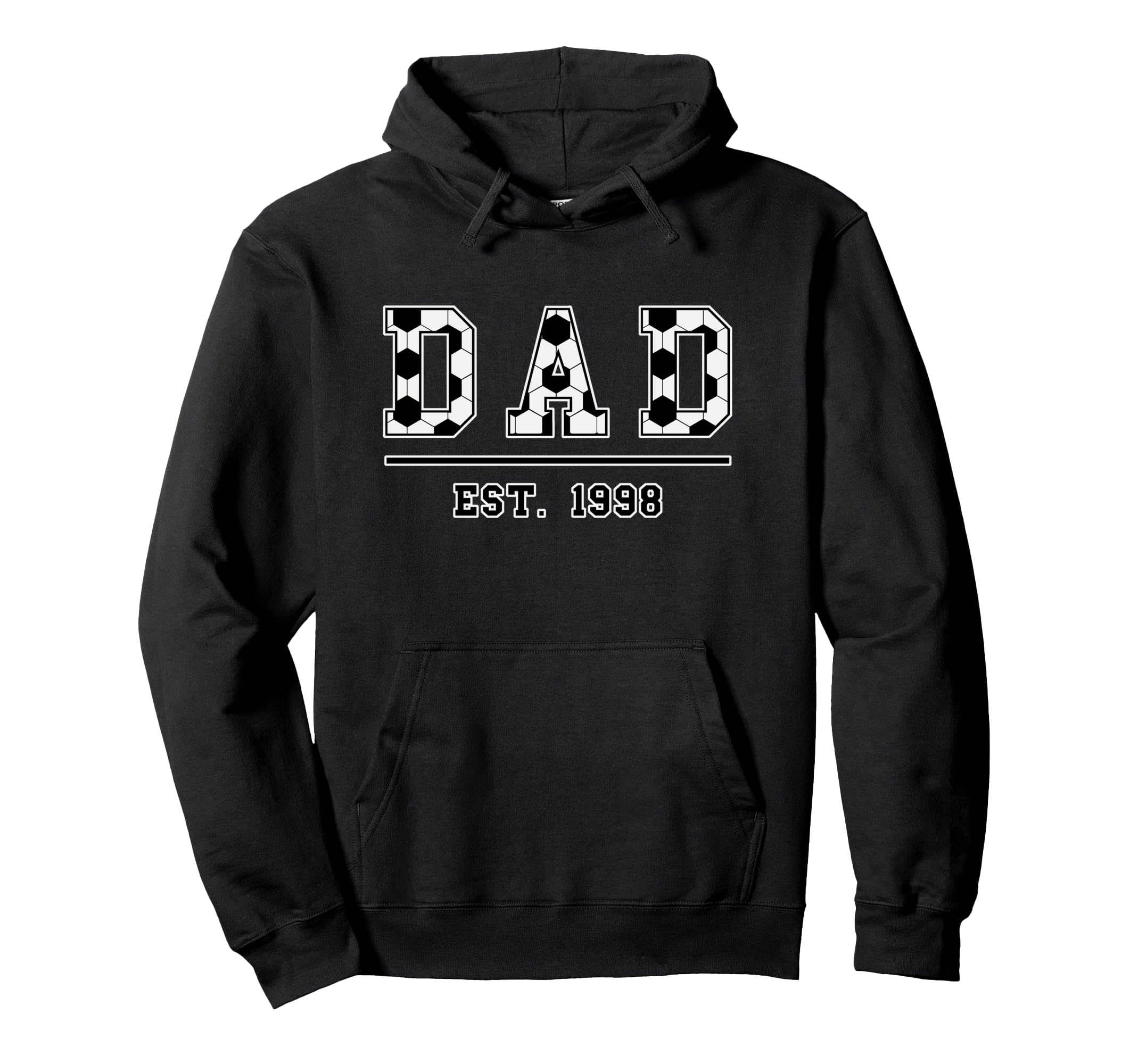 Dad Est 1998 Funny Sports Year Hoodie - Aesthetic Graphic Unisex - T-Shirt, Sweatshirt, Hoodie