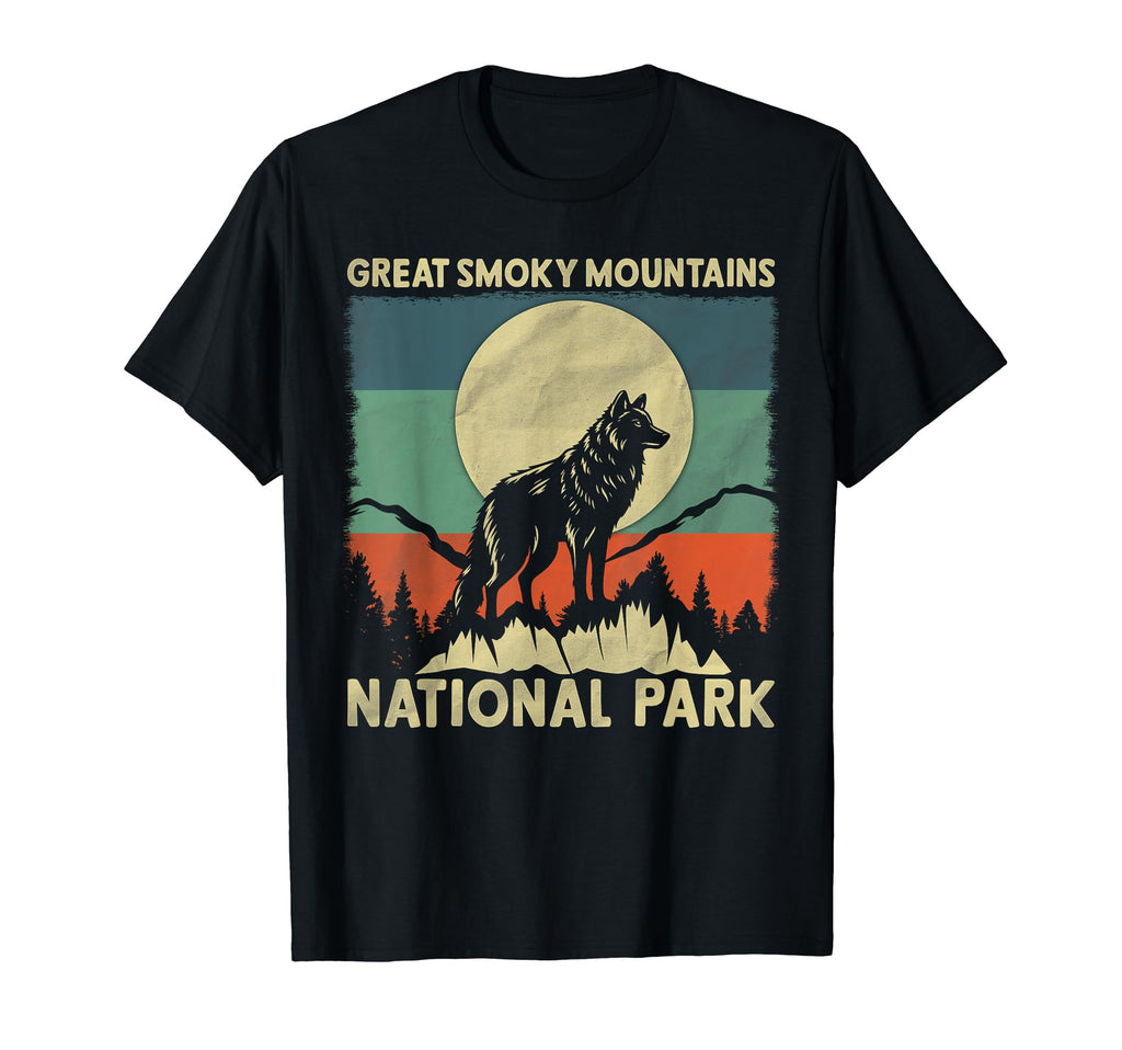Wolf Great Smoky Mountains National T-Shirt - Custom Art Print for Adults - T-Shirt, Sweatshirt, Hoodie