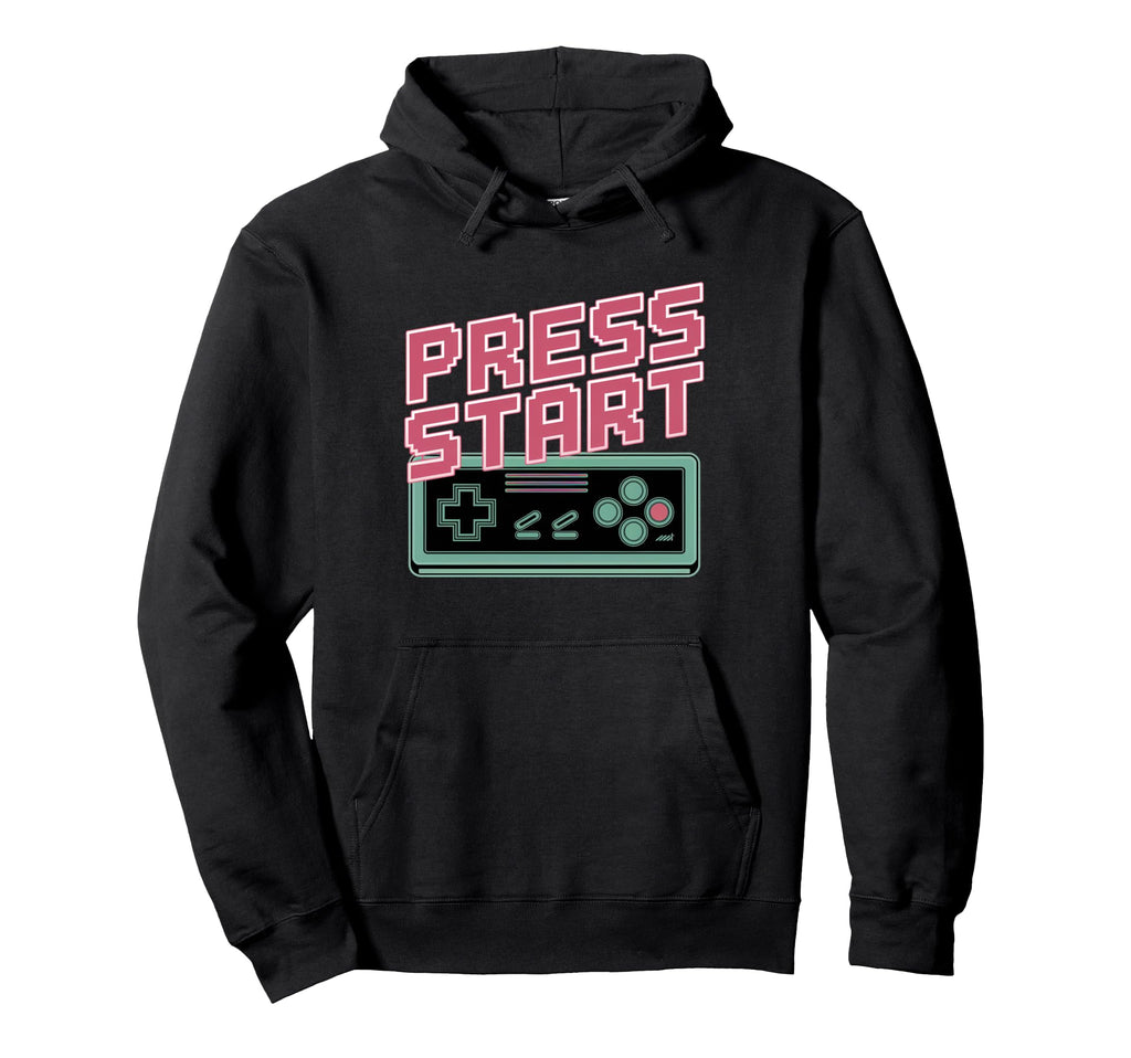 Press Start Gaming Controller Gaming Hoodie - Streetwear Style for Adults - T-Shirt, Sweatshirt, Hoodie