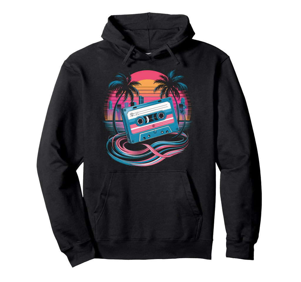 Cassette 80S 90S Party Mixtape Hoodie - Casual Everyday Wear for Adults - T-Shirt, Sweatshirt, Hoodie