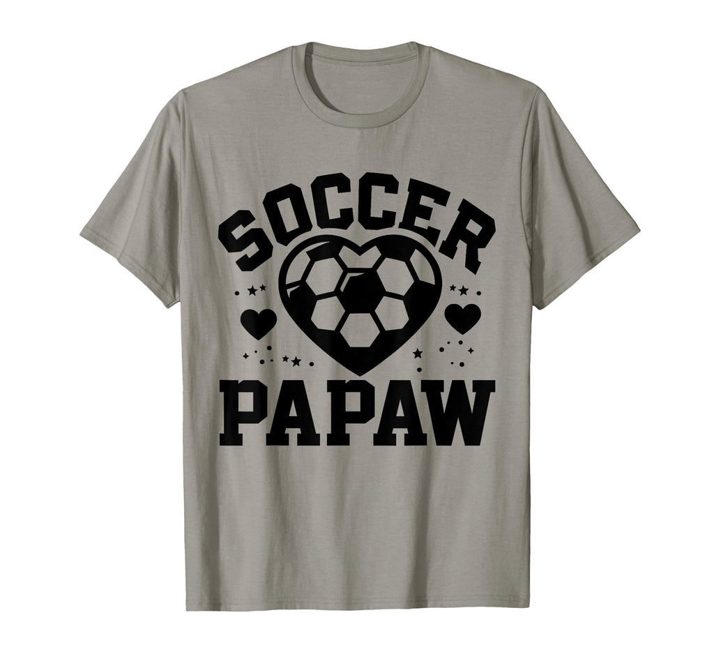 Soccer Papaw Heart Papaw Soccer Player T-Shirt - Fun Novelty Design Unisex - T-Shirt, Sweatshirt, Hoodie