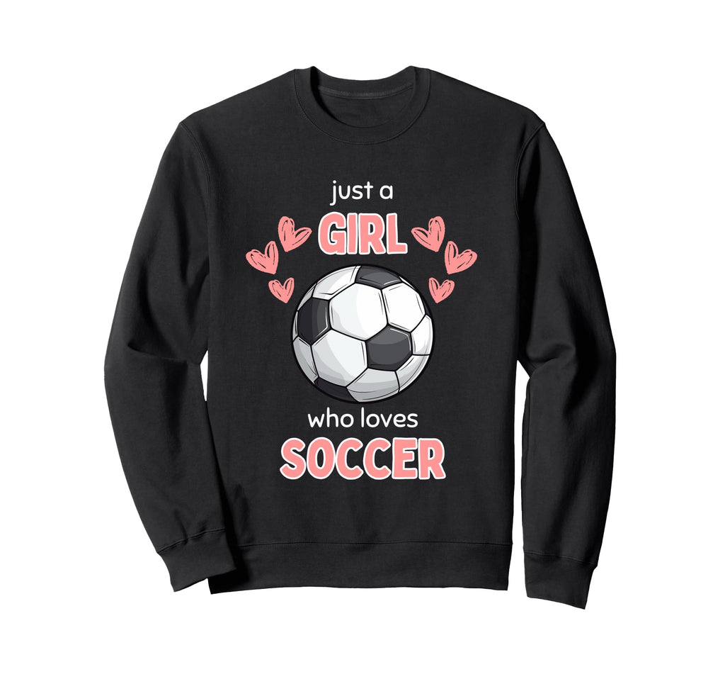 Who Loves Soccer Ball Player Sweatshirt - Minimalist Print Unisex - T-Shirt, Sweatshirt, Hoodie