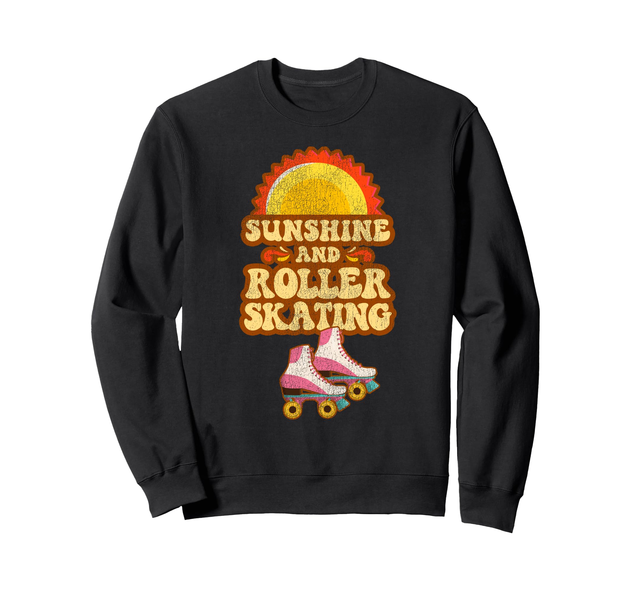 Roller Skating Skate 1970S Sweatshirt - Unique Graphic Men Women - T-Shirt, Sweatshirt, Hoodie