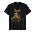 Kitten Cat Playing Video Games Funny Cat T-Shirt - Novelty Apparel Unisex - T-Shirt, Sweatshirt, Hoodie