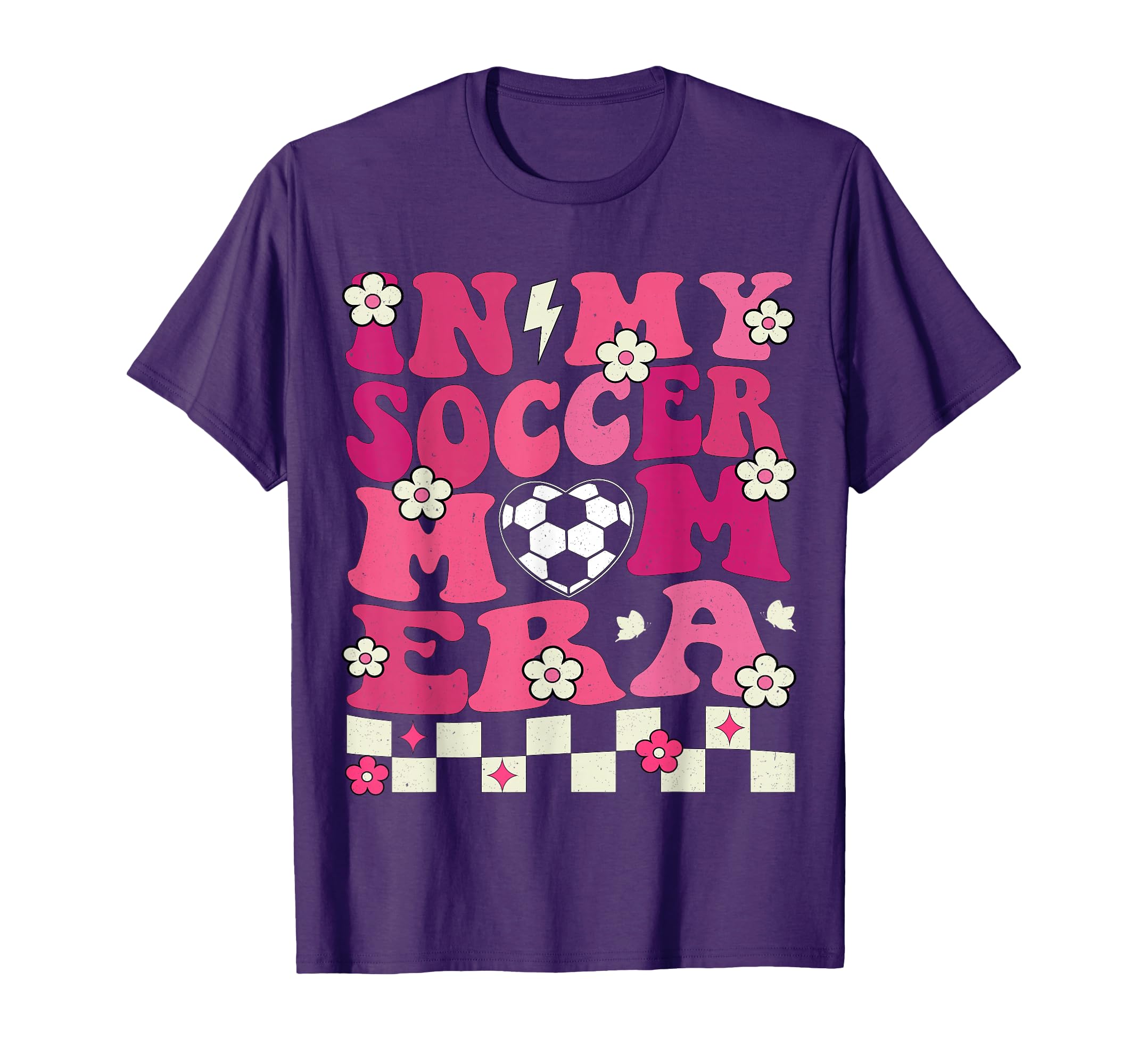 My Soccer Mom Era Groovy Soccer T-Shirt - Casual Everyday Wear Men Women - T-Shirt, Sweatshirt, Hoodie
