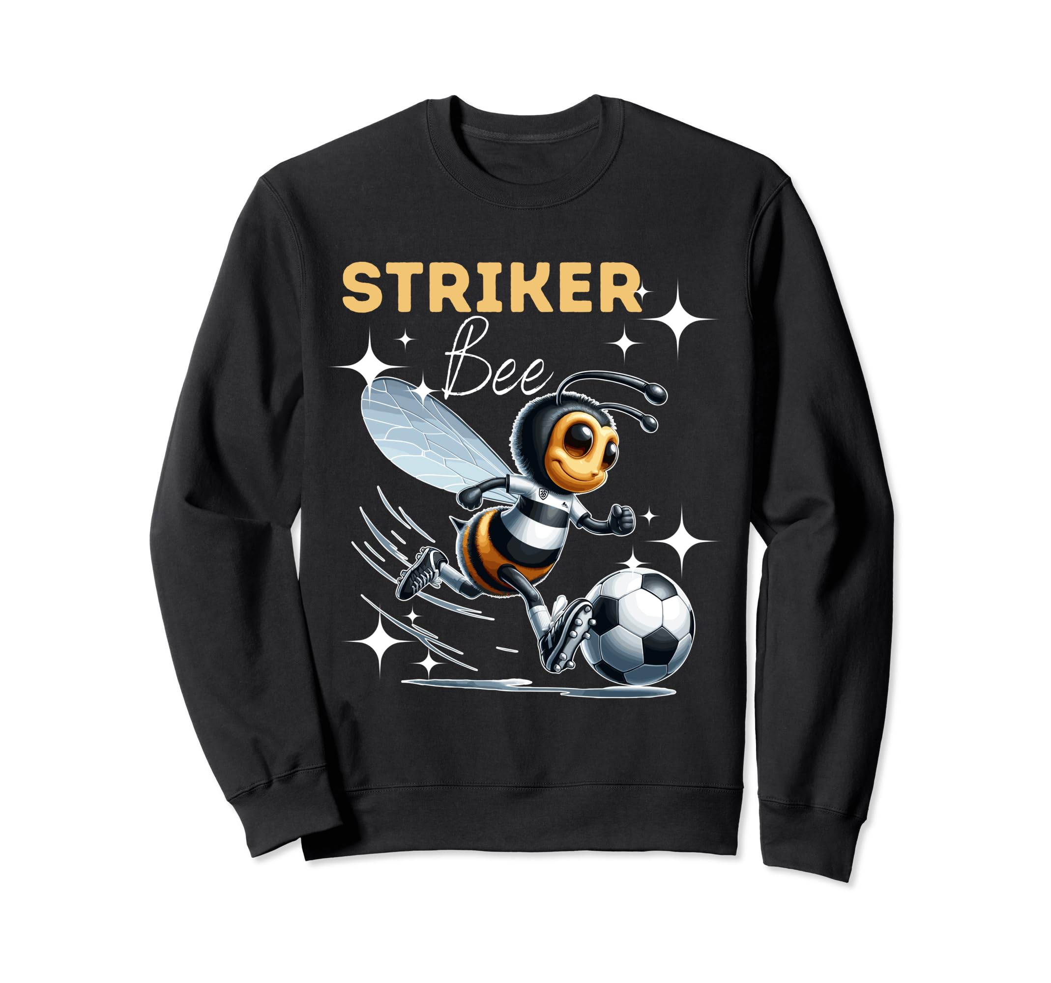 Striker Bee Soccer Enthusiast Sweatshirt - Fun Novelty Design Unisex - T-Shirt, Sweatshirt, Hoodie