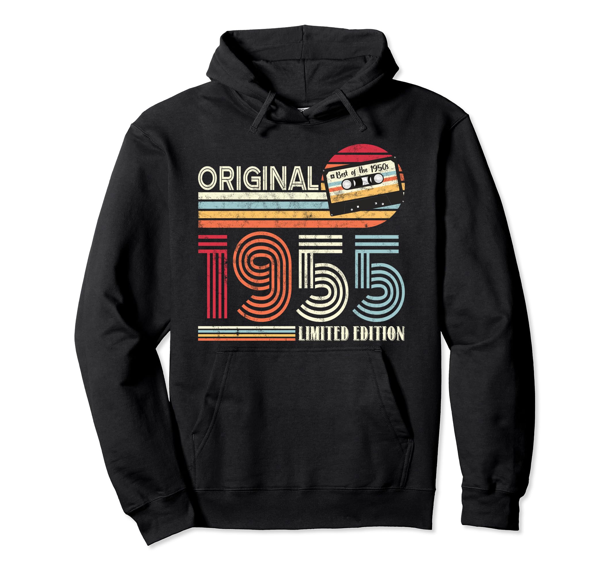 Original 1955 Birthday Guitar Hoodie - Fun Novelty Design Men Women - T-Shirt, Sweatshirt, Hoodie