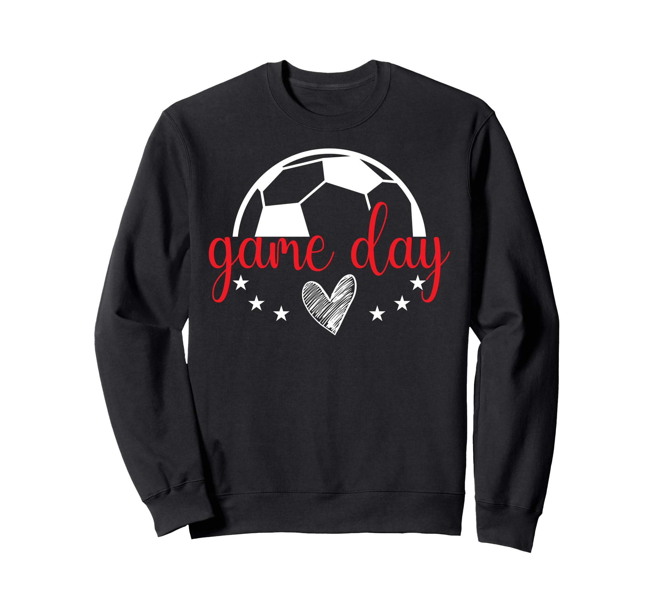 Game Day Soccer Heart Soccer Game Sweatshirt - Aesthetic Graphic Men Women - T-Shirt, Sweatshirt, Hoodie