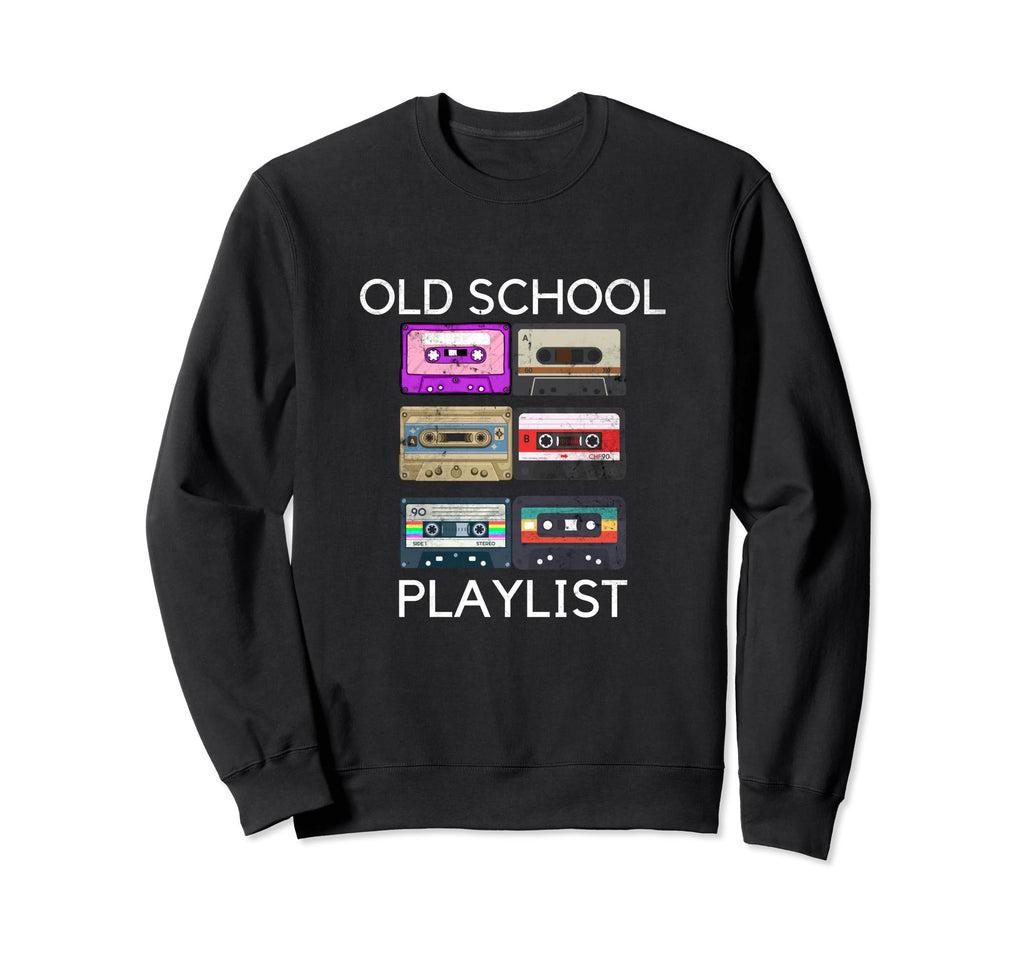 Music Playlist Cassette Tape Grandpa Sweatshirt - Trendy Graphic Unisex - T-Shirt, Sweatshirt, Hoodie