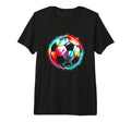 Soccer Ball Tie Dye Colorful Soccer T-Shirt - Custom Art Print Men Women - T-Shirt, Sweatshirt, Hoodie