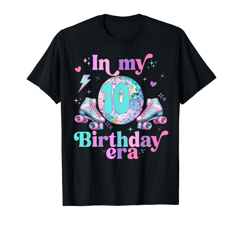 Roller Skates Birthday Disco Ball Hoodie - Minimalist Print for Adults - T-Shirt, Sweatshirt, Hoodie