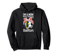 Im Mom Busy Raising Ballers Volleyball Hoodie - Minimalist Print Unisex - T-Shirt, Sweatshirt, Hoodie
