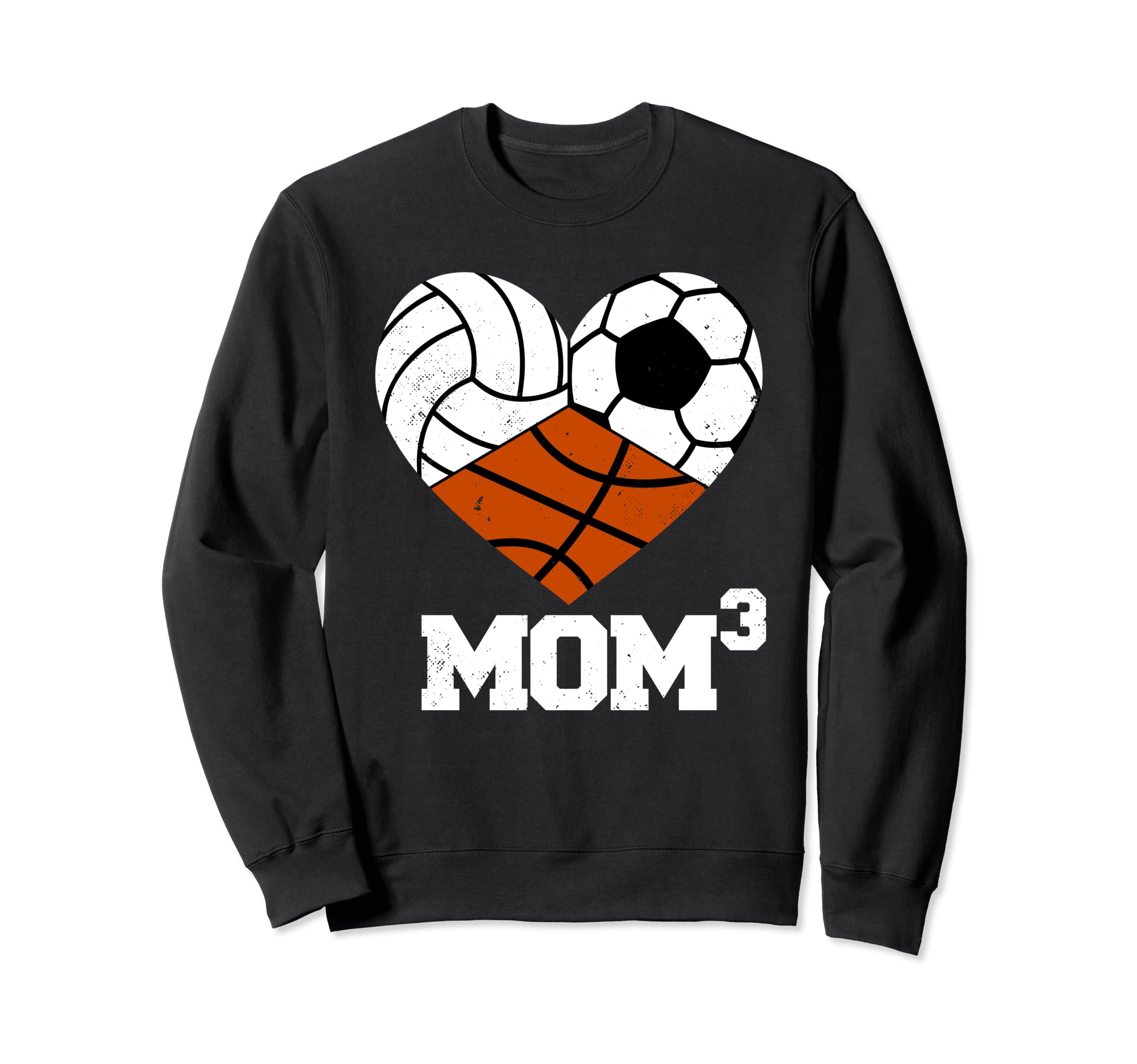 Mom Cubed Mom3 Mom Three Sweatshirt - Minimalist Print for Adults - T-Shirt, Sweatshirt, Hoodie