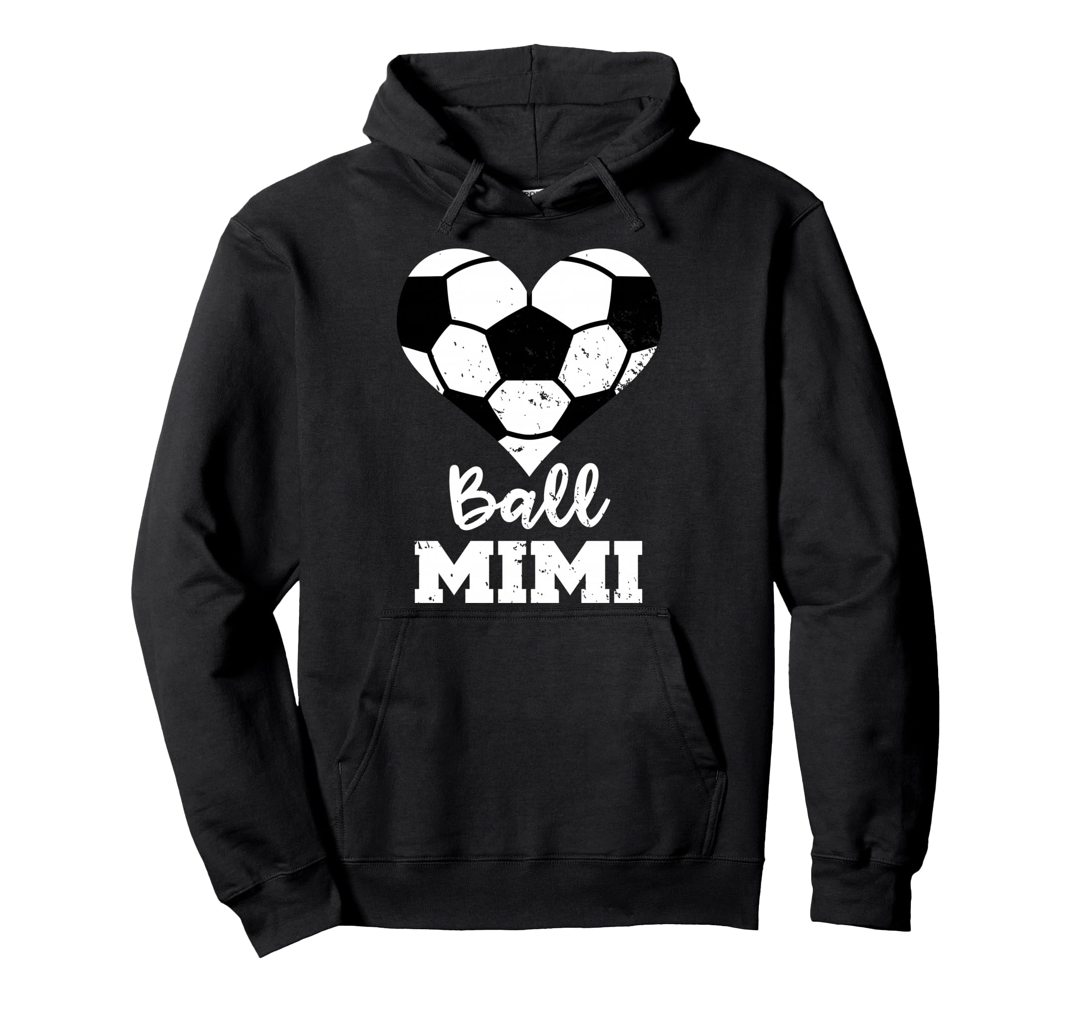 Ball Mimi Funny Soccer Heart Hoodie - Minimalist Print Unisex - T-Shirt, Sweatshirt, Hoodie