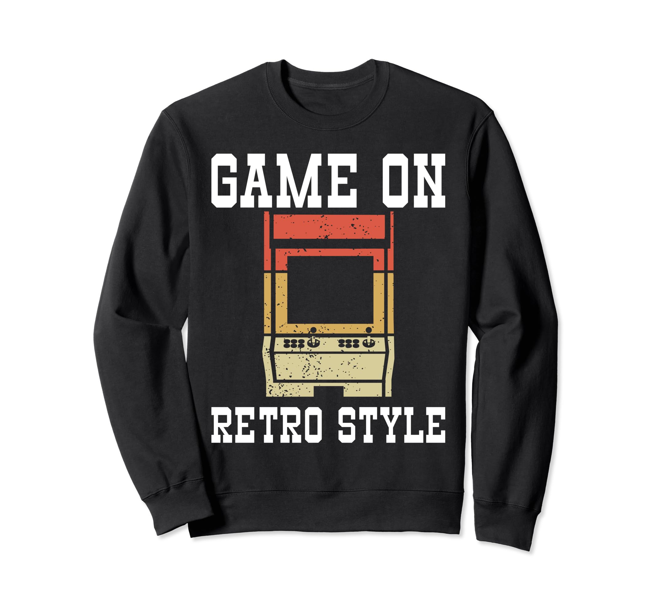 80S Arcade Nostalgia Pixel Art Sweatshirt - Casual Everyday Wear Men Women - T-Shirt, Sweatshirt, Hoodie