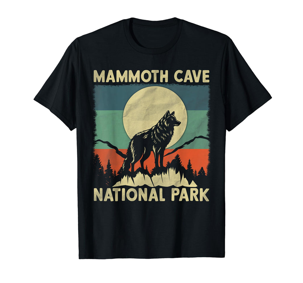 Wolf Mammoth Cave National Park T-Shirt - Graphic Print Men Women - T-Shirt, Sweatshirt, Hoodie