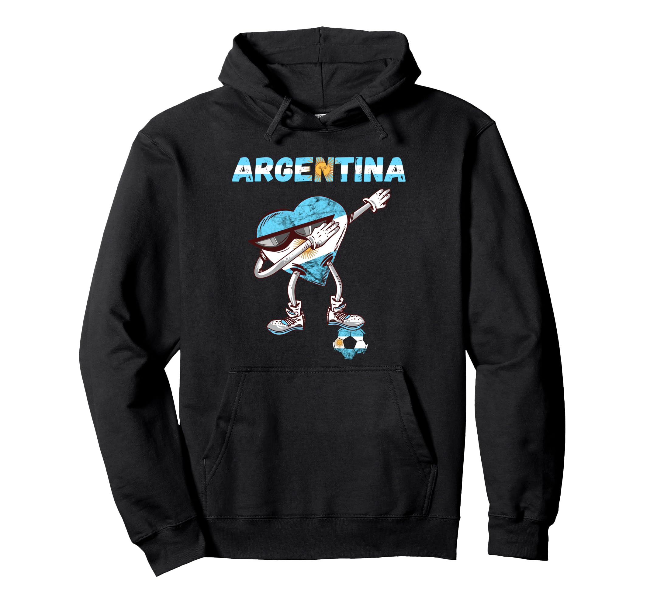 Argentinian Soccer Team Heart Sun May Hoodie - Graphic Print Men Women - T-Shirt, Sweatshirt, Hoodie