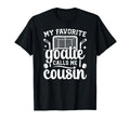 Proud Ice Hockey Goalie Cousin T-Shirt - Fun Novelty Design for Adults - T-Shirt, Sweatshirt, Hoodie
