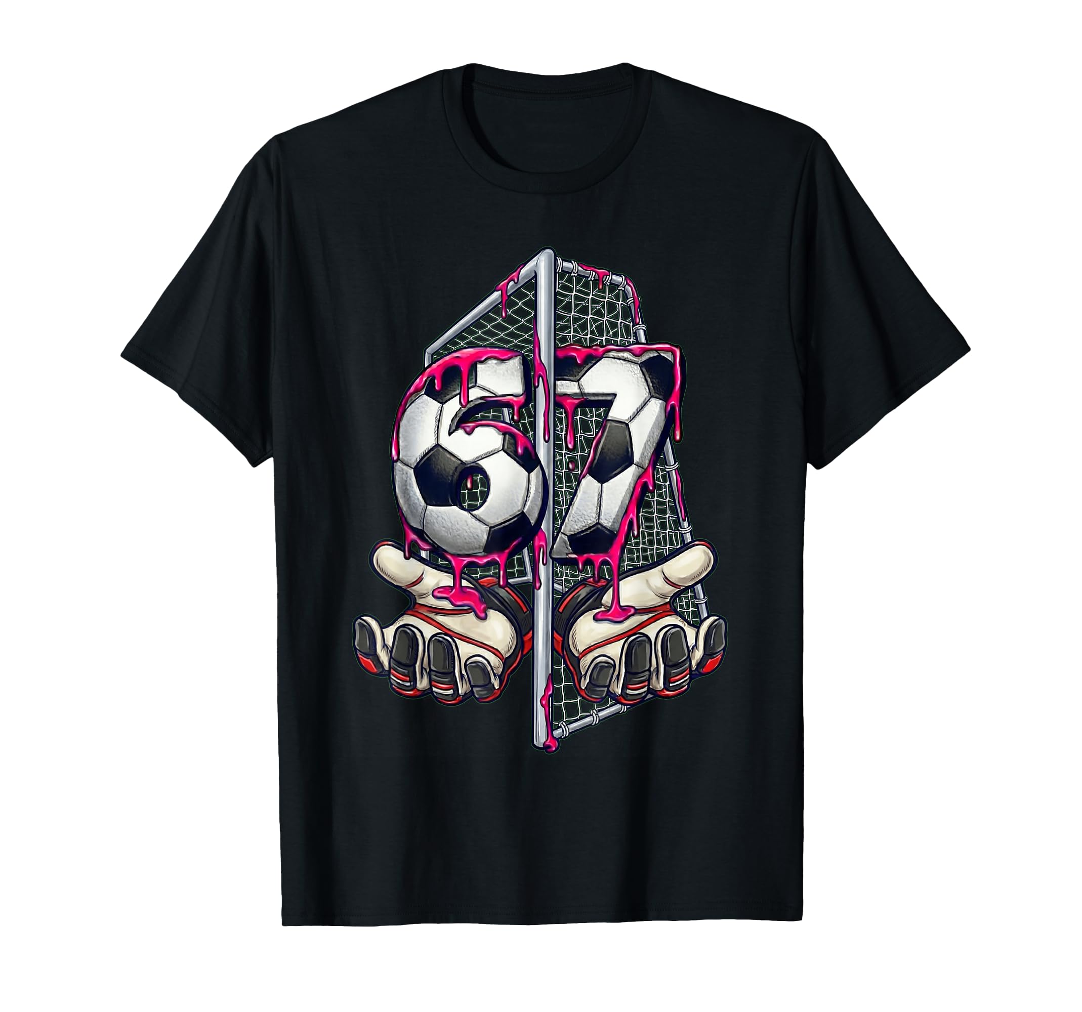 Soccer 67 Meme Funny Six Seven Gen T-Shirt - Custom Art Print for Adults - T-Shirt, Sweatshirt, Hoodie