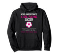 Never Underestimate Playing Soccer Hoodie - Trendy Graphic for Adults - T-Shirt, Sweatshirt, Hoodie