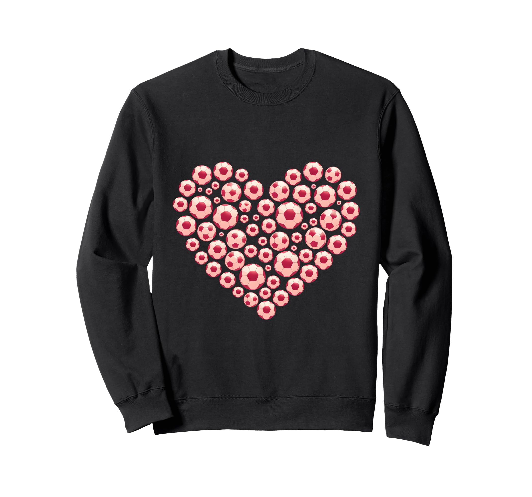 Soccer Happy Valentines Day Heart Sweatshirt - Novelty Apparel Men Women - T-Shirt, Sweatshirt, Hoodie