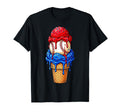 American Distressed Baseball Ice T-Shirt - Minimalist Print for Adults - T-Shirt, Sweatshirt, Hoodie