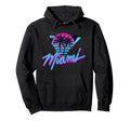 Miami Palm Trees Vaperwave Synthwave Hoodie - Streetwear Style for Adults - T-Shirt, Sweatshirt, Hoodie