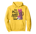 Hot Mess Always Stressed Soccer Mama Hoodie - Casual Everyday Wear Unisex - T-Shirt, Sweatshirt, Hoodie