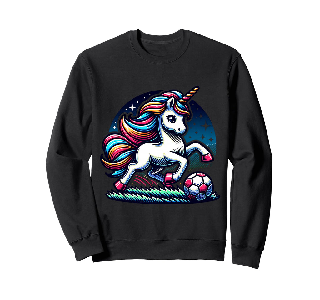 Footballer Unicorn Fans Soccer Team Sweatshirt - Trendy Graphic Men Women - T-Shirt, Sweatshirt, Hoodie